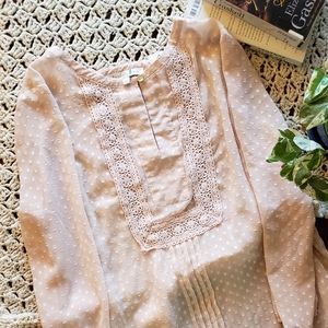 🌿 Daniel Riann Blouse Pink Peach 🌿 Stitchfix 🌿